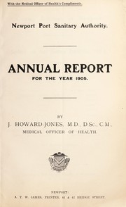 Cover of: [Report 1905]