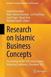 Cover of: Research on Islamic Business Concepts: Proceedings of the 12th Global Islamic Marketing Conference, December 2021