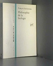 Cover of: Philosophie de la biologie