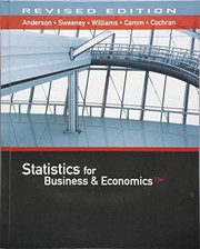 Cover of: Statistics for Business and Economics