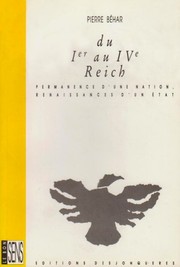 Cover of: Du Ier au IVe Reich: permanence d'une nation, renaissances d'un Etat