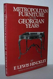 Cover of: Metropolitan furniture of the Georgian years