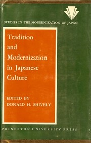 Cover of: Tradition and modernization in Japanese culture