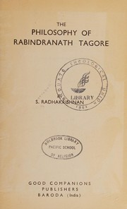 Cover of: The philosophy of Rabindranath Tagore.