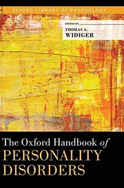 Cover of: The Oxford handbook of personality disorders