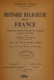 Cover of: Histoire religieuse de la France