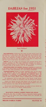 Cover of: Dahlias for 1951