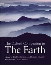 Cover of: The Oxford Companion to the Earth by Brian J. Skinner