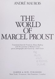 Cover of: The world of Marcel Proust