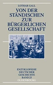 Cover of: Von der ständischen zur bürgerlichen Gesellschaft