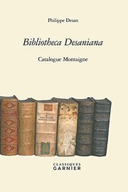 Cover of: Bibliotheca Desaniana: Catalogue Montaigne