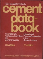 Cement-data-book by Walter H. Duda