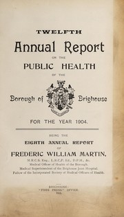 Cover of: [Report 1904]