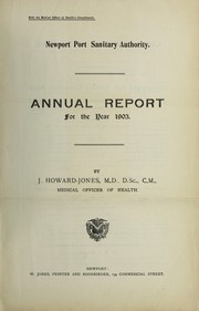 Cover of: [Report 1903]