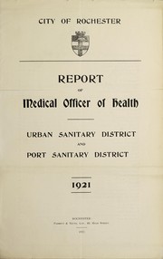 Cover of: [Report 1921]