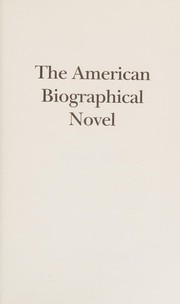 Cover of: The American biographical novel