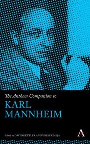 Cover of: Anthem Companion to Karl Mannheim