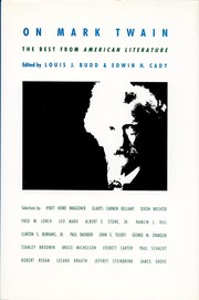 Cover of: On Mark Twain: The Best from American Literature (Best in American Literature)