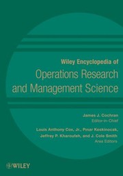 Cover of: Wiley encyclopedia of operations research and management science, 8 volume set