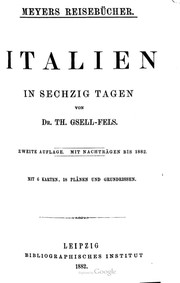 Cover of: Italien in Sechzig Tagen