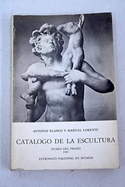 Cover of: Catálogo de la escultura