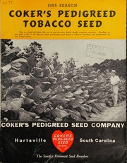 Cover of: Coker's pedigreed tobacco seed by Pedigreed Seed Company (Hartsville, S.C.), Pedigreed Seed Company (Hartsville, S.C.)