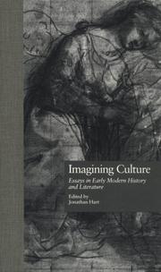 Cover of: Imagining culture: essays in early modern history and literature