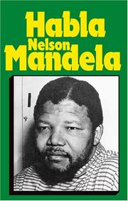 Cover of: Habla Nelson Mandela