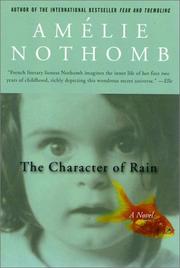 Cover of: The Character of Rain: A Novel