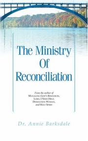 Cover of: The Ministry of Reconciliation