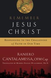 Cover of: Remember Jesus Christ by Raniero Cantalamessa