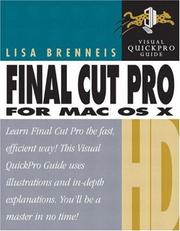 Cover of: Final Cut Pro HD for Mac OS X: Visual QuickPro Guide