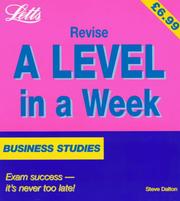 Cover of: Business Studies (Revise A-level in a Week)