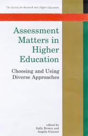 Assessment matters in higher education by Sally Brown