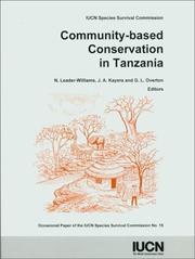 Cover of: Community-Based Conservation In Tanzania: Proceedings Of A Workshop Held In February 1994 (Occasional Papers of the Iucn Species Survival Commission, No. 15.)