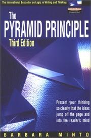 The pyramid principle by Barbara Minto