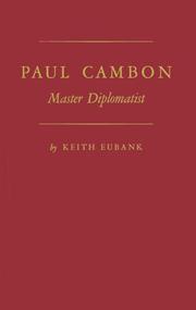 Cover of: Paul Cambon, master diplomatist