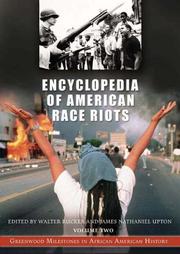 Cover of: Encyclopedia of American Race Riots [Two Volumes]: Greenwood Milestones in African American History