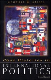 Cover of: Case histories in international politics