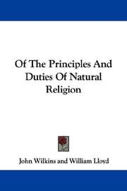 Cover of: Of The Principles And Duties Of Natural Religion