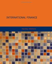 International Finance by Hartley Withers