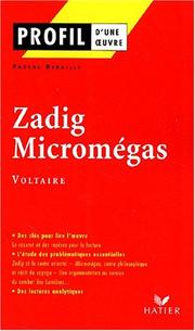 Cover of: Zadig - Micromégas