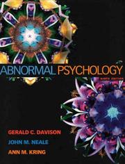 Abnormal psychology by Gerald C. Davison, John M. Neale