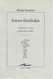 Cover of: Lettres familiales