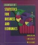 Cover of: Essentials of statistics for business and economics