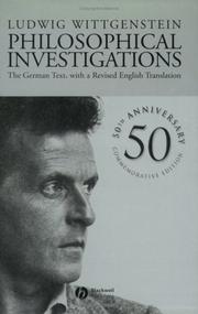 Philosophische Untersuchungen by Ludwig Wittgenstein