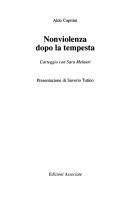 Nonviolenza dopo la tempesta by Aldo Capitini