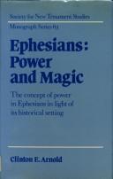 Ephesians, power and magic by Clinton E. Arnold