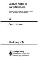 Metallogeny of tin by Bernd Lehmann