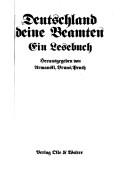 Cover of: Deutschland deine Beamten: ein Lesebuch